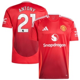 Manchester United Antony 21 Domácí 2024-25 - Fotbalové Dresy (S/S)